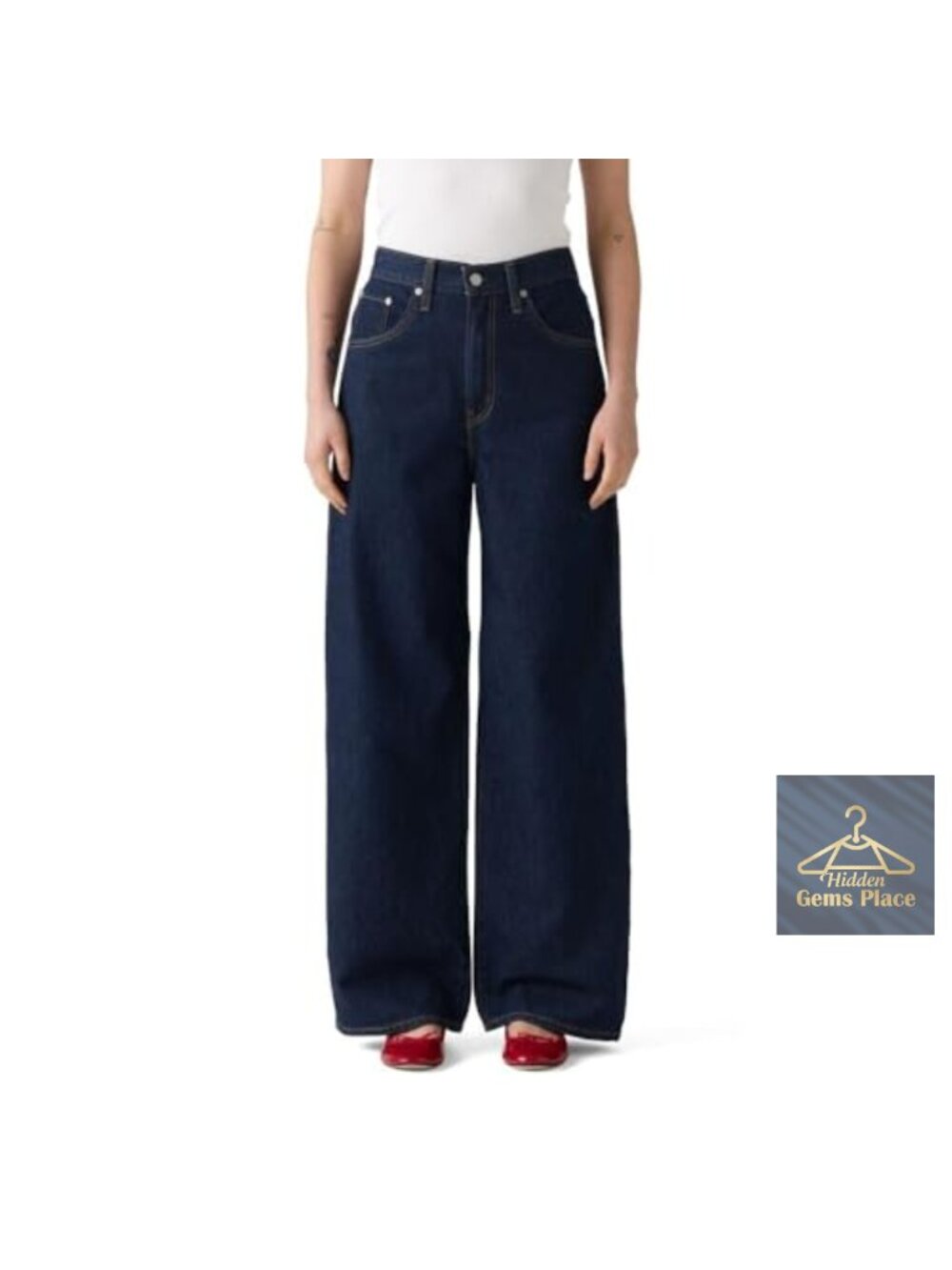Levi's High Rise Cinch Baggy Straight Leg Jeans